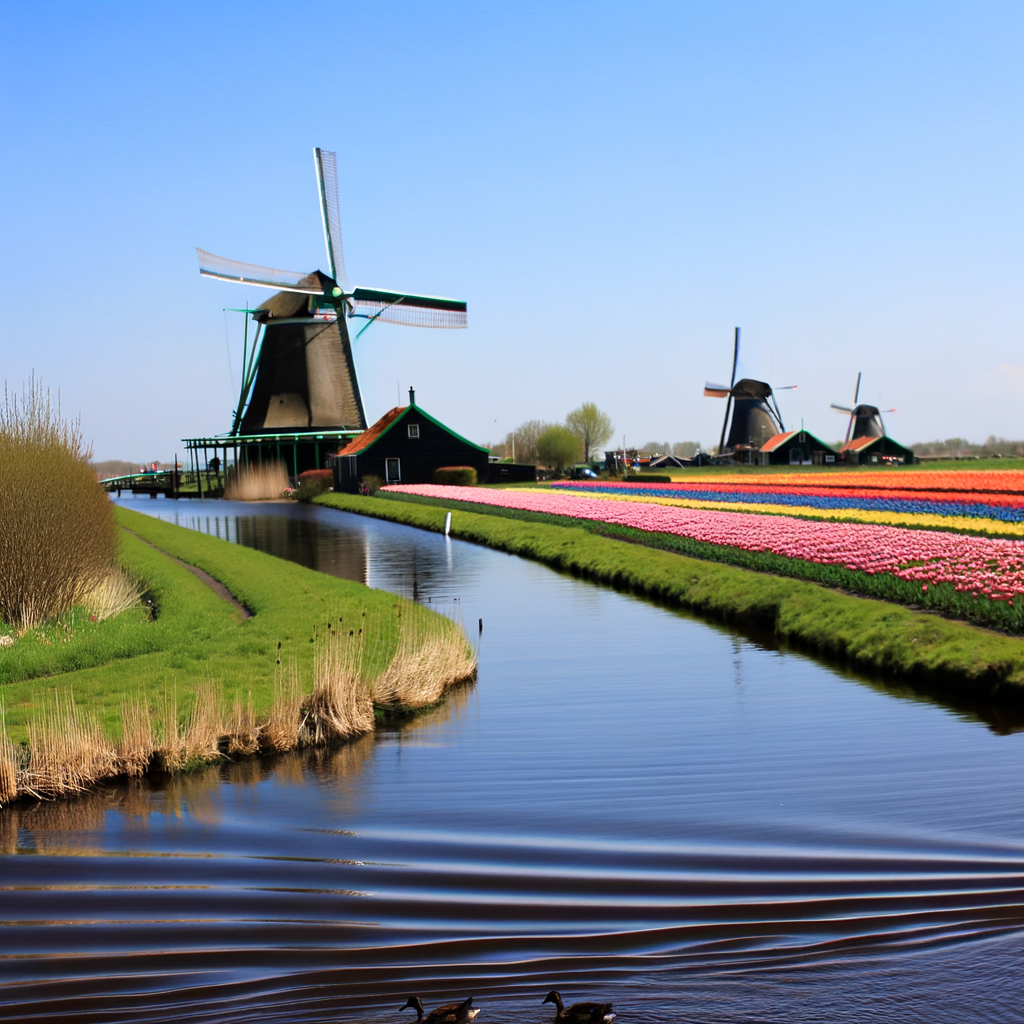 Países Bajos y su lugar turístico encantador: Zaanse Schans