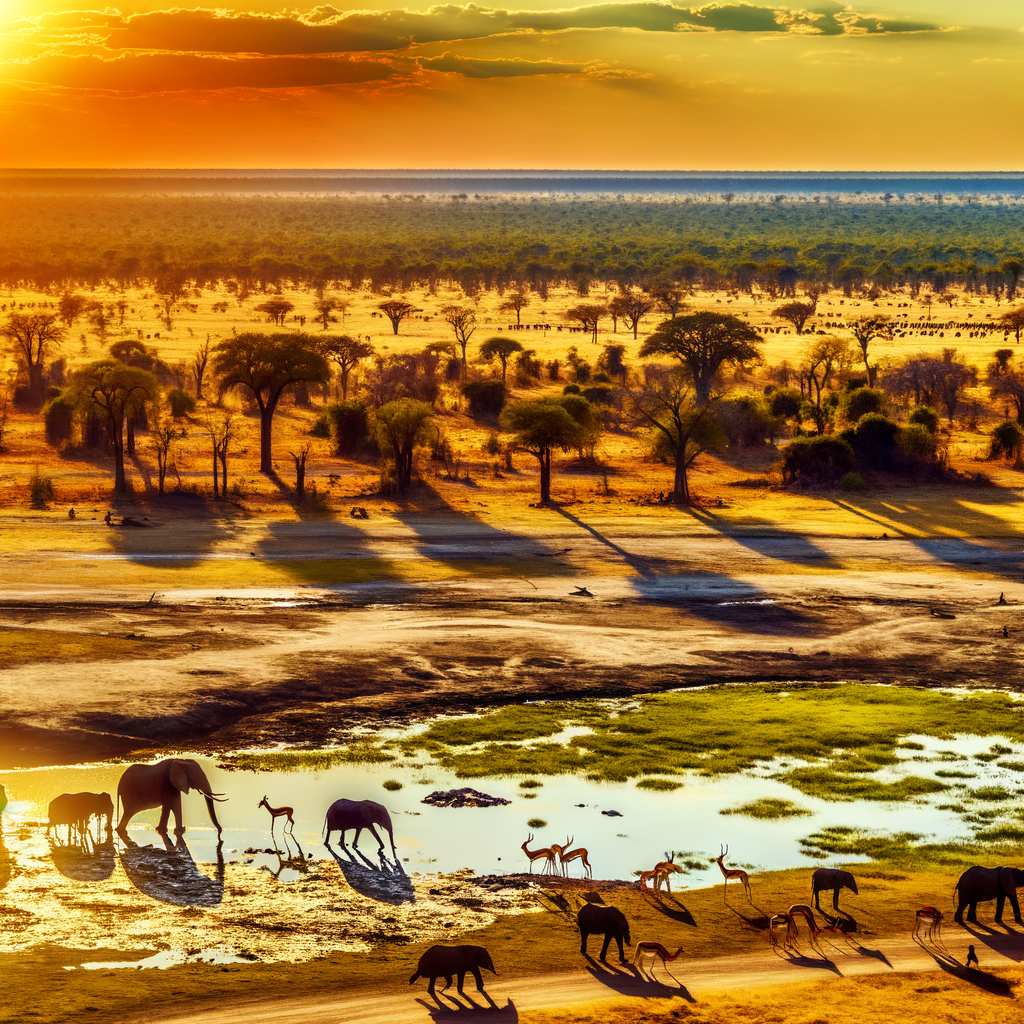 Explorando el Parque Nacional Hwange en Zimbabue