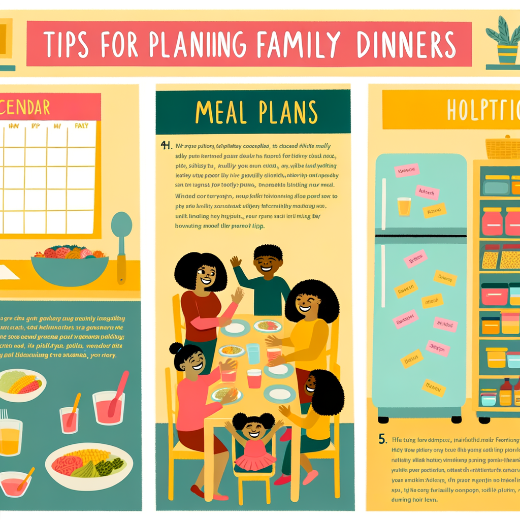 Planificación de comidas para cenas familiares